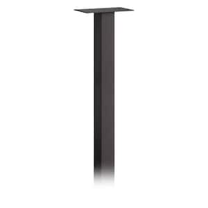 Standard In-Ground Mounted Mailbox Post in Black