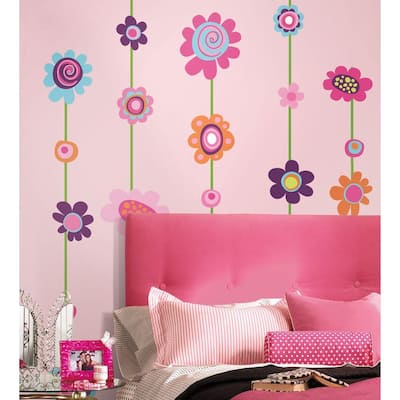 RoomMates Whimsical Dandelion Peel And Stick Giant Wall Decals 