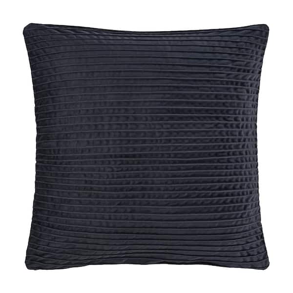 Unbranded Toulhouse Straight Indigo Polyester 20 in. Square Decorative Throw Pillow Cover 20 x 20 in.