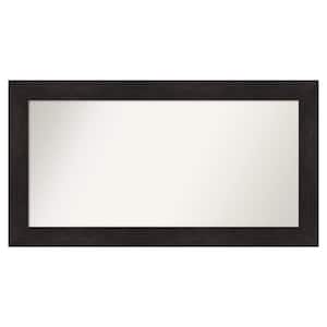 Furniture Espresso 47.75 in. x 25.75 in. Custom Non-Beveled Satin Recycled Polystyrene Bathroom Vanity Wall Mirror