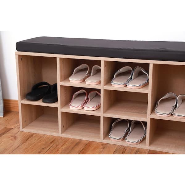 Basicwise Entryway Storage Shoe Rack, 2-Tier Shoe Organizer with