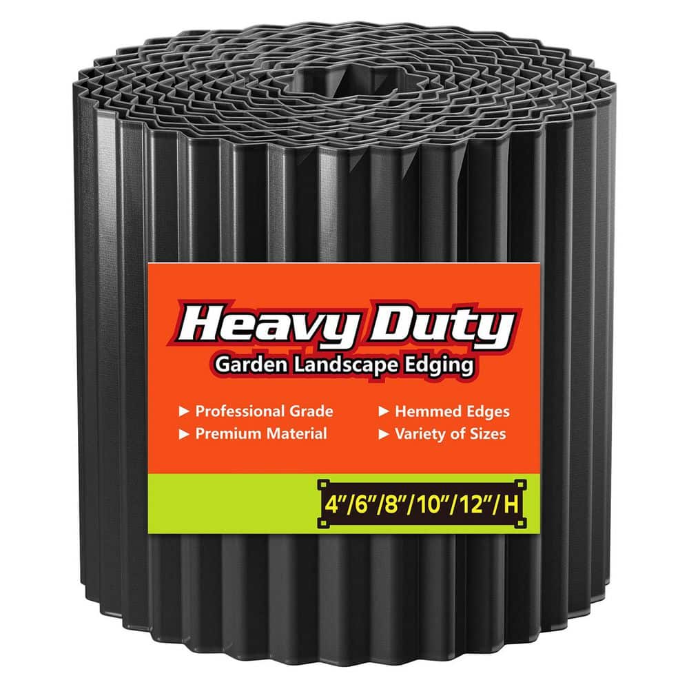 10 in. x 20Ft Corrugated Metal Landscape Edging Border Black for Lawn Flower Bed Garden Fence Paver Edging price history on PriceWatchPro
