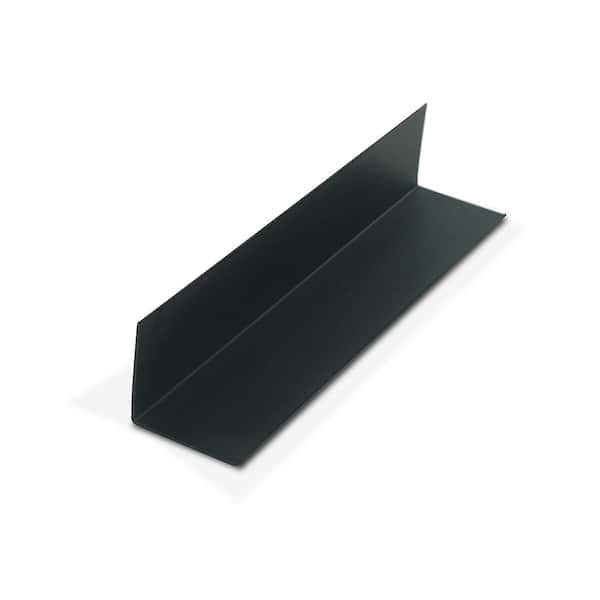 Outwater 1-1/2 in. D x 1-1/2 in. W x 48 in. L Black Styrene Plastic 90° Even Leg Angle Moulding 12 Total L ft. (3-Pack)