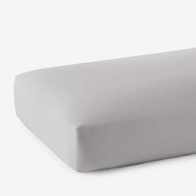 Legends Hotel Supima Wrinkle Free Sateen Light Gray Sateen California King Fitted Sheet