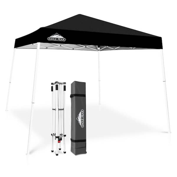 EAGLE PEAK 10 ft. W x 10 ft. D Slant Leg Pop-Up Canopy Tent
