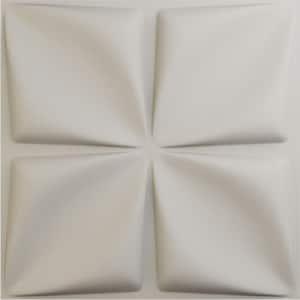 19-5/8-in W x 19-5/8-in H Riley EnduraWall Decorative 3D Wall Panel Satin Blossom White