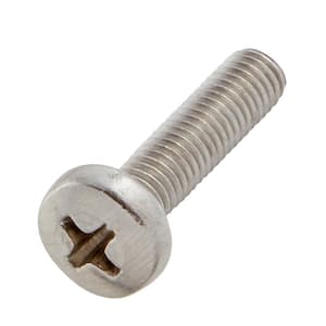M5-0.8x20mm Stainless Steel Pan Head Phillips Drive Machine Screw 2-Pieces
