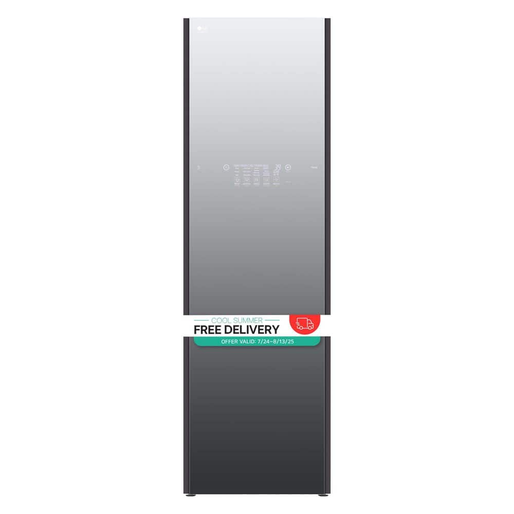 LG STUDIO Styler SMART Steam Closet in Black Tinted Mirrored