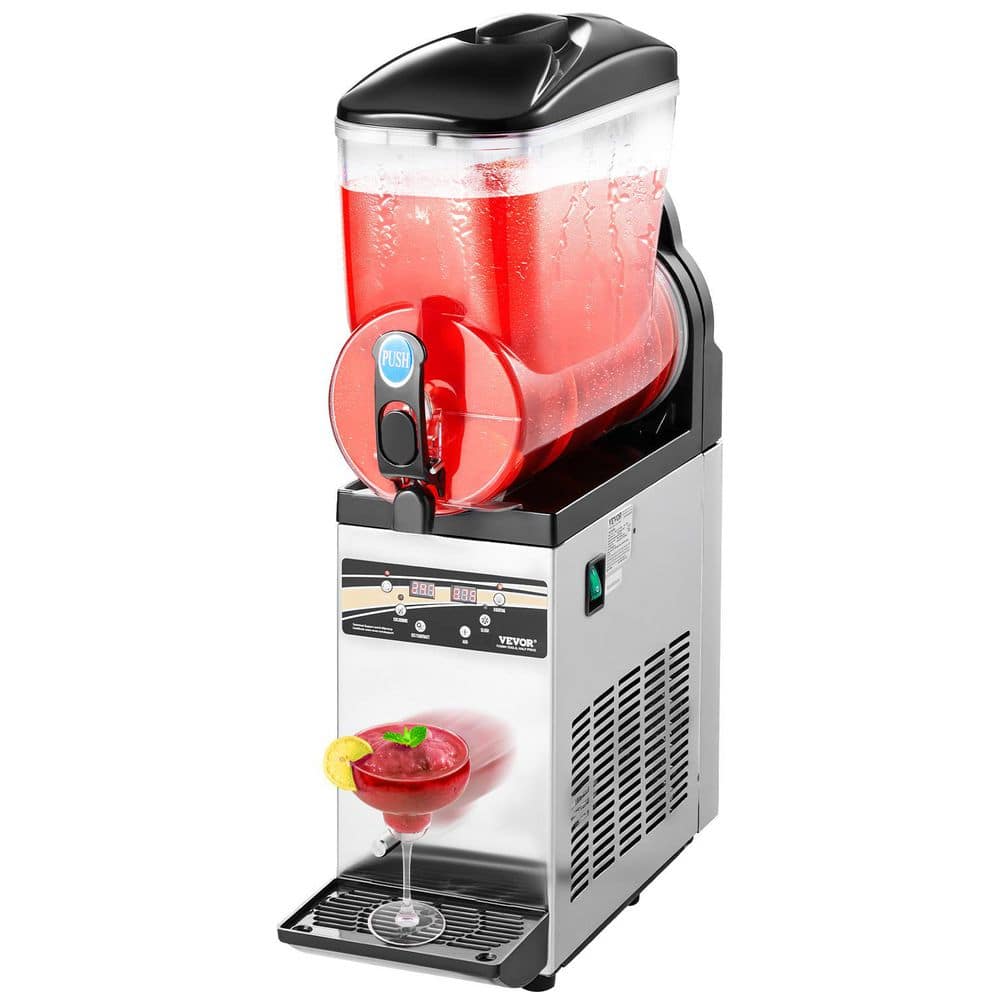 507 oz./15 L Commercial Slushy  Machine Single Tank Silver Margarita Machine 500-Watt Stainless Steel Snow Cone Machine price history on PriceWatchPro
