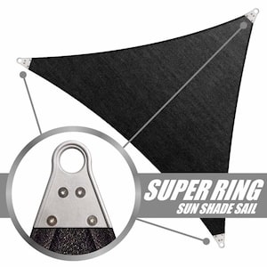 260 GSM Reinforced  Super Ring  Triangle Sun Shade Sail Screen Canopy, Patio and Pergola Cover