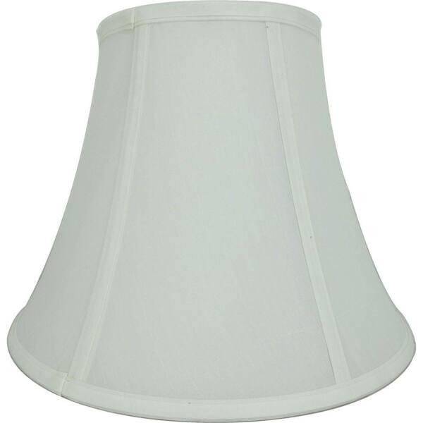 Hampton Bay Mix and Match Ivory and White Round Bell Table Lamp Shade