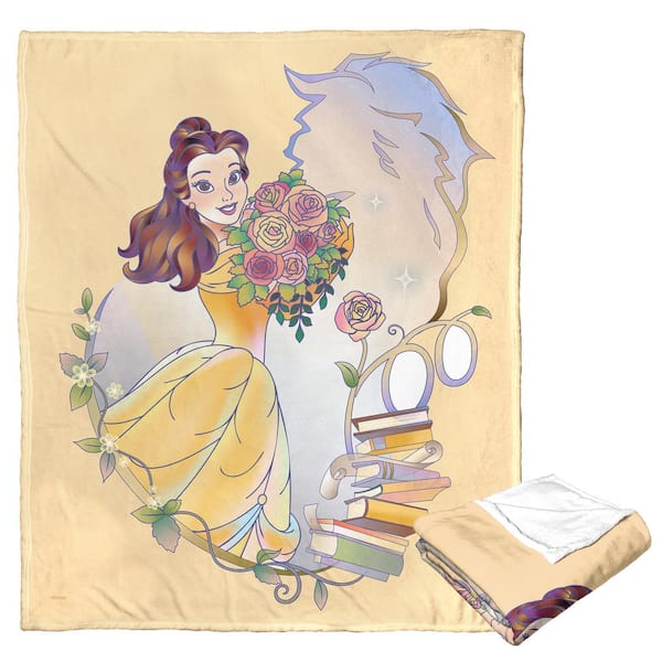 THE NORTHWEST GROUP Disney 100-Silk Touch Multi-Colored Throw Blanket Celebration Belle