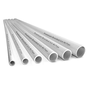 1/2 in. x 8 ft. Schedule 40 PVC Plain-End Pressure Pipe