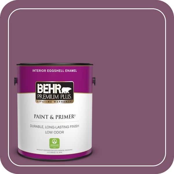 BEHR PREMIUM PLUS 1 gal. #M110-7 Euphoric Magenta Eggshell Enamel Low Odor Interior Paint & Primer