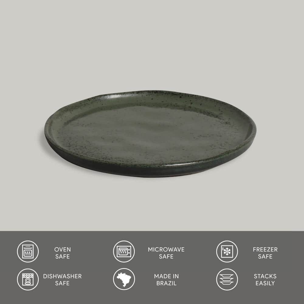Greenery 6.1'' Porcelain Round Bread Plate