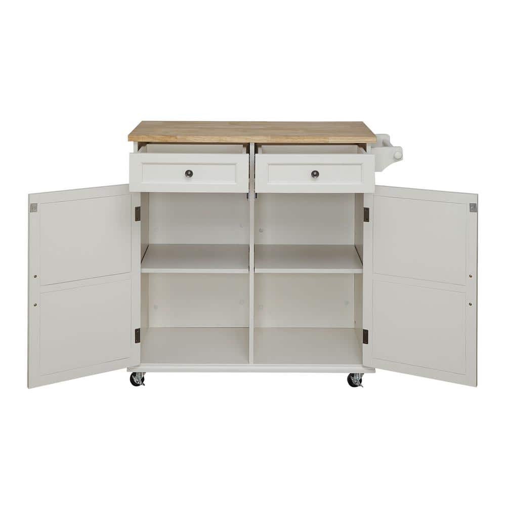 Portland Black Small Kitchen Cart - thumbnail 2