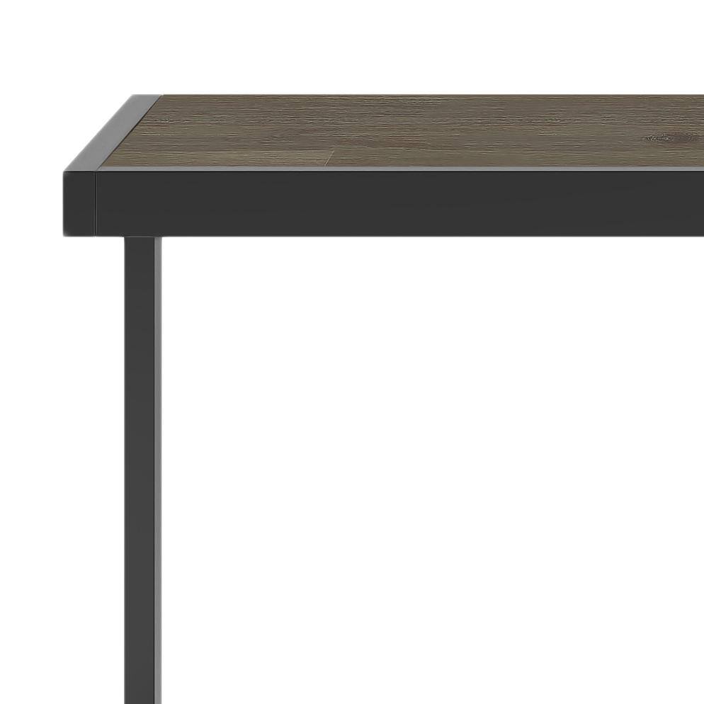 Erina 52'' Distressed Gray Acacia Wood and Metal Console Table