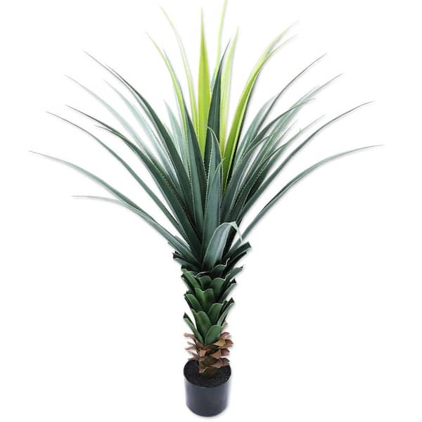 Swafrrt 4ft. Artificial Indoor/Outdoor Agave Plant in Pot for Home Office Garden Decor and Gift