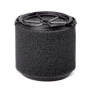 Wet Debris Application Foam Wet/Dry Vac Cartridge Filter for Most 3 to 4.5 Gallon RIDGID Shop Vacuums (1-Pack)
