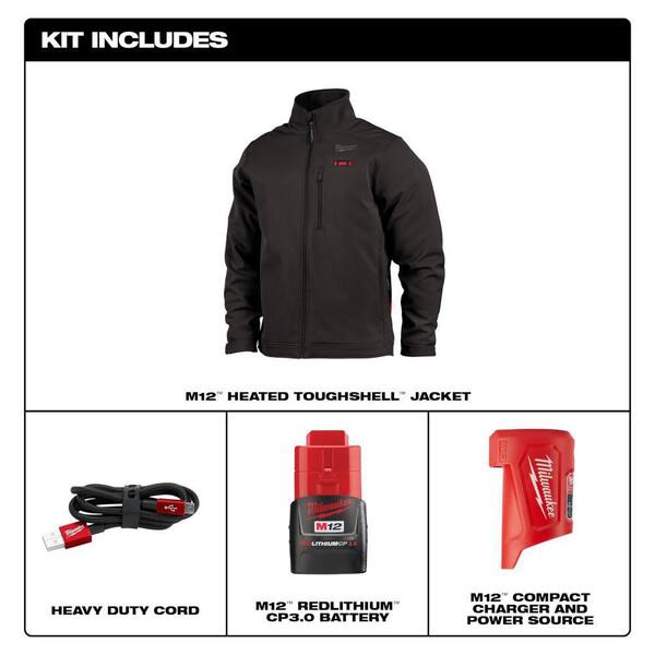 home depot heated jacket milwaukee