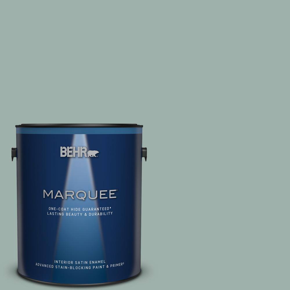 BEHR MARQUEE 1 gal. N4303 Garden Vista OneCoat Hide Satin Enamel