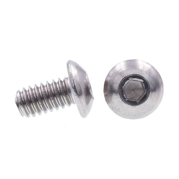 #8-32x5/8 Button Head Hex Socket Cap Screws Stainless Steel 50 