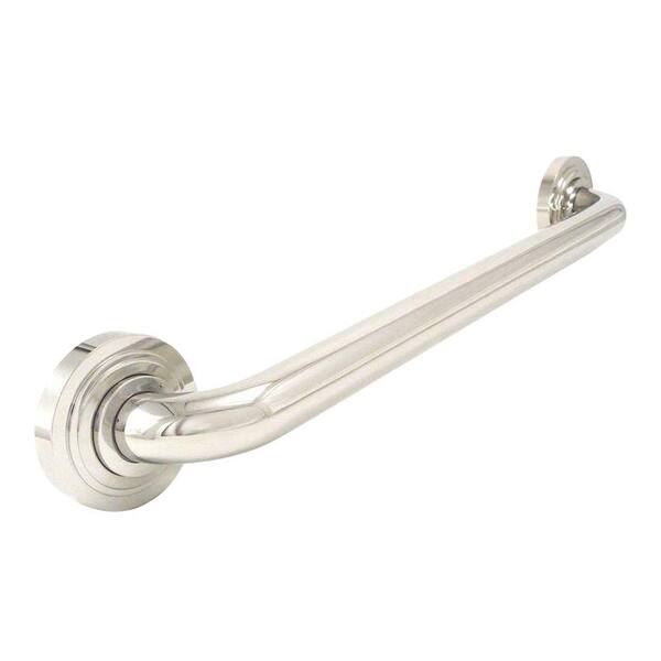 WingIts Platinum Designer Series 24 in. x 1.25 in. Grab Bar Bands in Polished Stainless Steel (27 in. Overall Length)