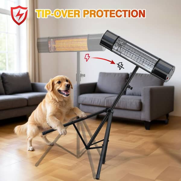 SenQWFa 1500 Watt Indoor Outdoor Metal Electric Infrared Heater
