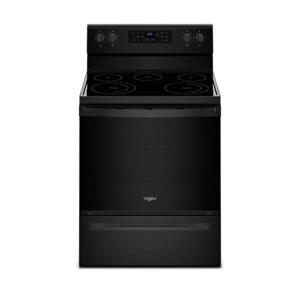 Whirlpool 5.3 cu. ft. Electric Range with Self-Cleaning Oven in Black