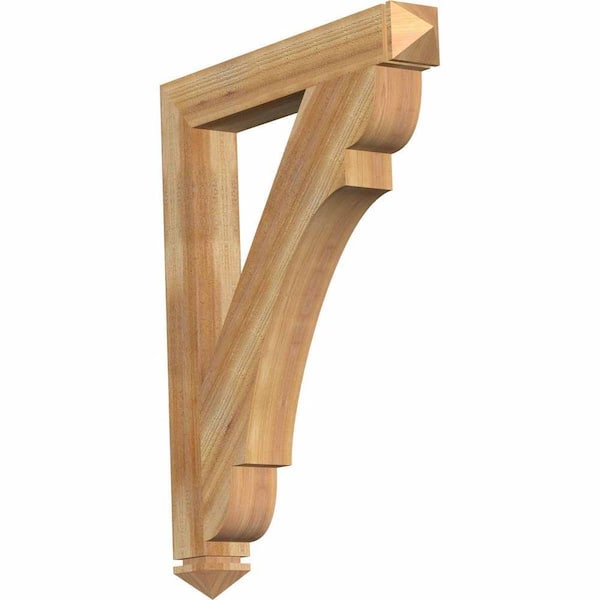 Ekena Millwork 4 in. x 38 in. x 30 in. Western Red Cedar Olympic Arts and Crafts Rough Sawn