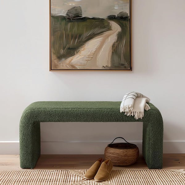 INK+IVY Steve Green 42 in. Bedroom Bench