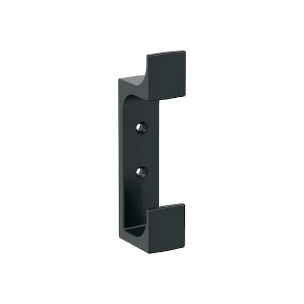 Amerock Bray 4-3/4 in. L Matte Black Double Prong Wall Hook H37009MB - The  Home Depot