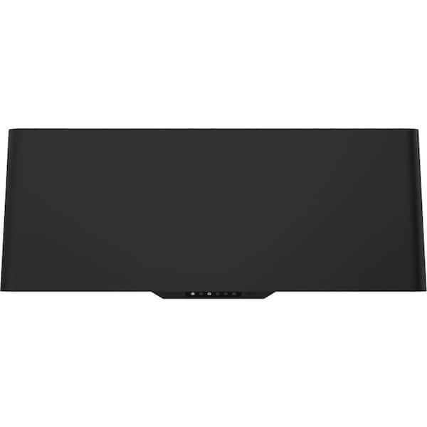 Mesa 36 in. Shell Only Wall Mount Range Hood with LED Lights in Matte Black