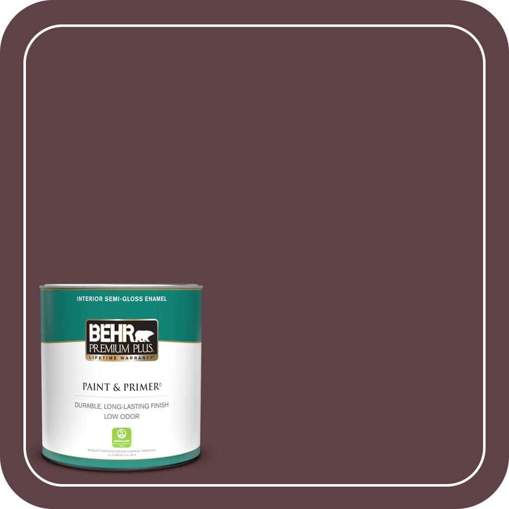 1 qt. #110F-7 Deep Garnet Semi-Gloss Enamel Low Odor Interior Paint & Primer price history on PriceWatchPro