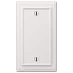 Continental 1 Gang Blank Metal Wall Plate - White