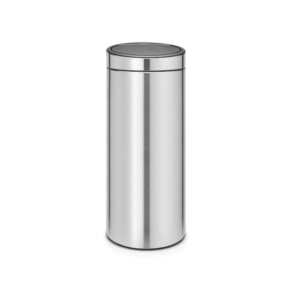 Brabantia 8 Gal. Touch Top Trash Can in Fingerprint Proof Matte Steel