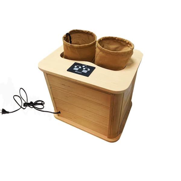 FUNKOL 1-Person Hemlock Portable Dry Electric Heated Infrared Sauna Foot Spa