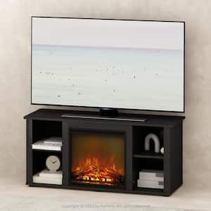 Jensen Americano TV Stand Entertainment Center Fits TV's up to 55 in. with No Heat Decorative Electric Fireplace