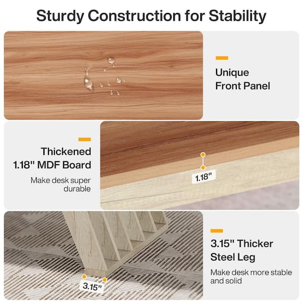 TRIBESIGNS WAY TO ORIGIN Halseey 79 in. L-Shaped Walnut and