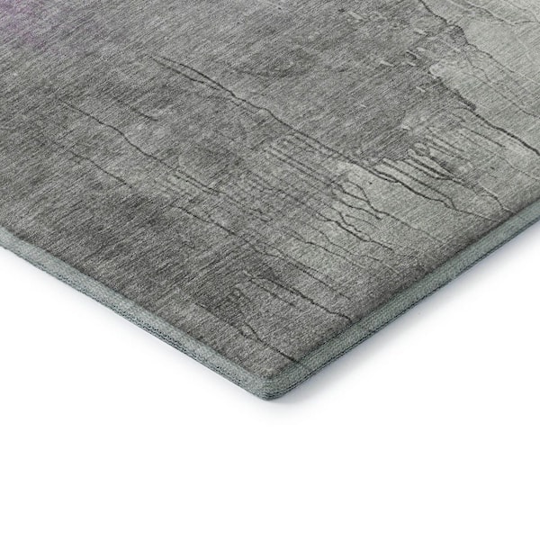 Mayfield Premium Machine Washable Abstract AMF1842 Lavender 8 ft. x 10 ft. Area Rug