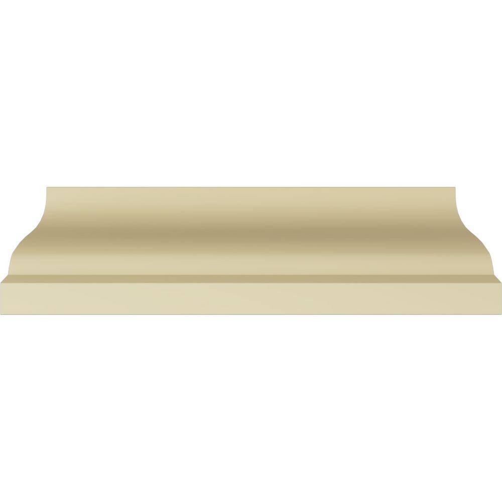 Primed White Polyurethane Alexandria Crown Moulding Sample