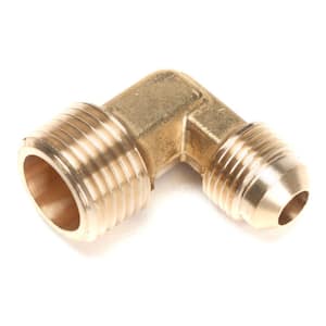 3/8 in. Flare x 1/2 in. MIP Brass Flare 90 Degree Elbow Fitting (5-Pack)