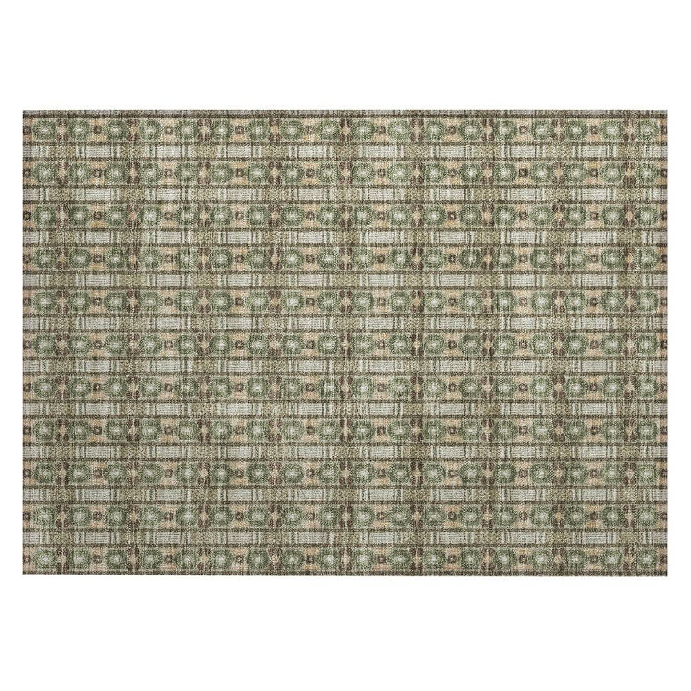 Chantille Machine Washable Indoor/Outdoor Abstract ACN2860 Olive 3 ft. x 4 ft. Area Rug price history on PriceWatchPro