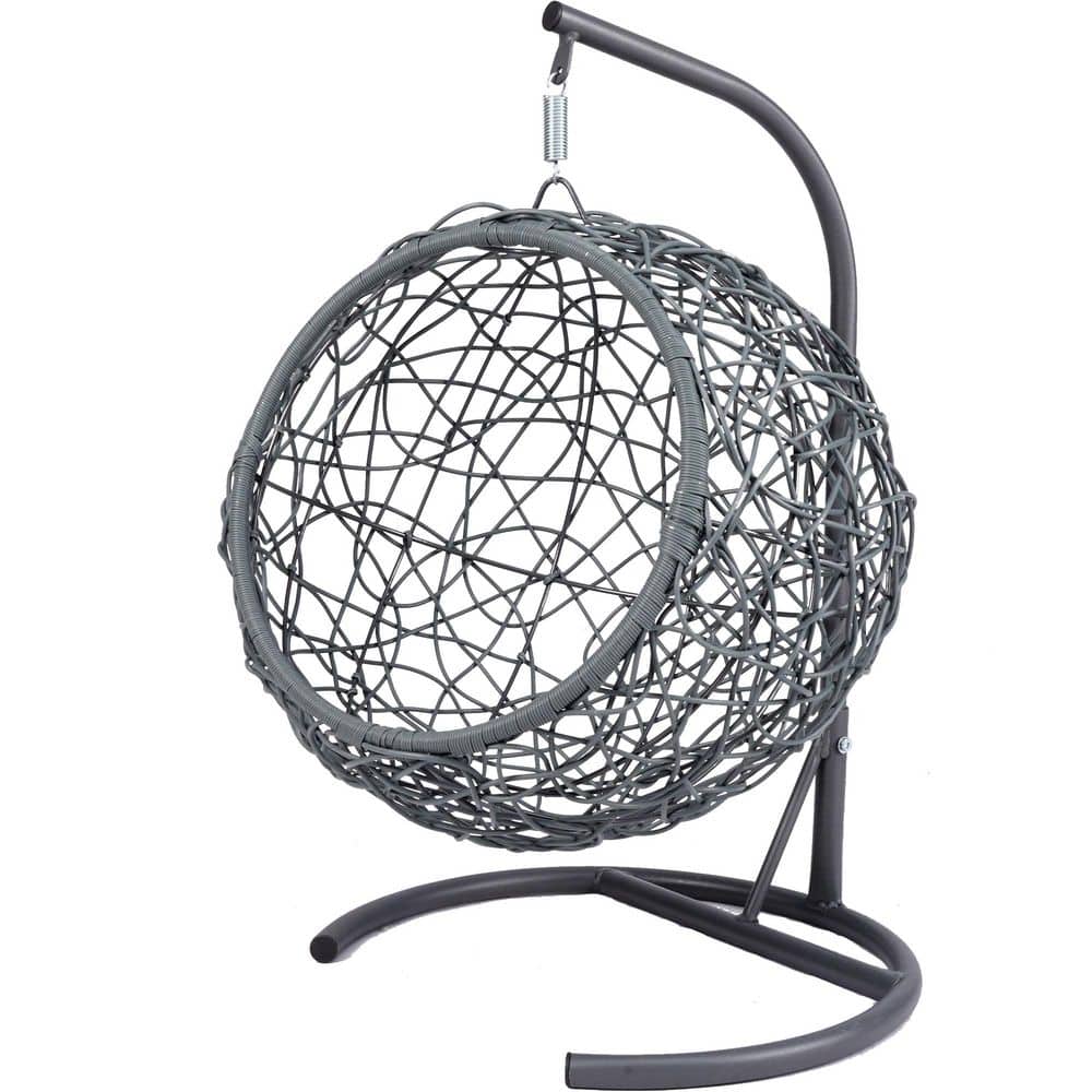 Cat Grey Wicker and Metal Spherical Swing Bed for Small Cat with Grey Cushion price history on PriceWatchPro