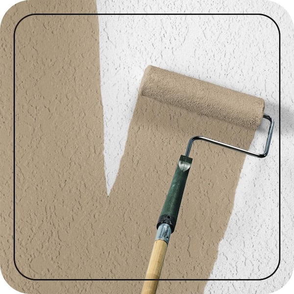 5 gal. #710D-4 Harvest Brown Satin Interior/Exterior Masonry, Stucco and Brick Paint