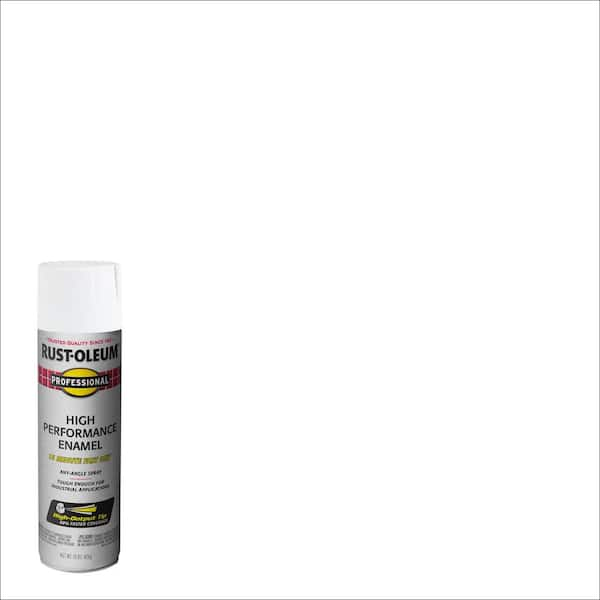 Rust-Oleum Professional 15 Oz. High Performance Enamel Semi-Gloss White ...