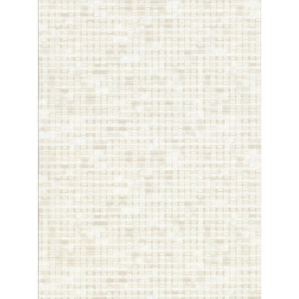Brewster Clarice Cream Distressed Faux Linen Wallpaper Sample