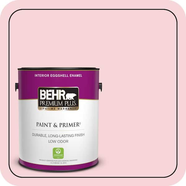 BEHR PREMIUM PLUS 1 gal. #120A-3 Lovelight Eggshell Enamel Low Odor Interior Paint & Primer