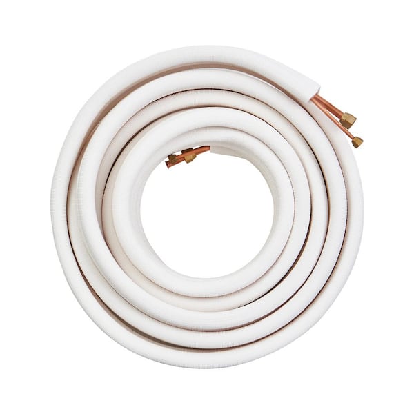 50 ft. Mini Split Line Set 1/4 in. and 1/2 in. O.D Copper Pipes Tubing and Triple-Layer Insulation for Air Conditioning