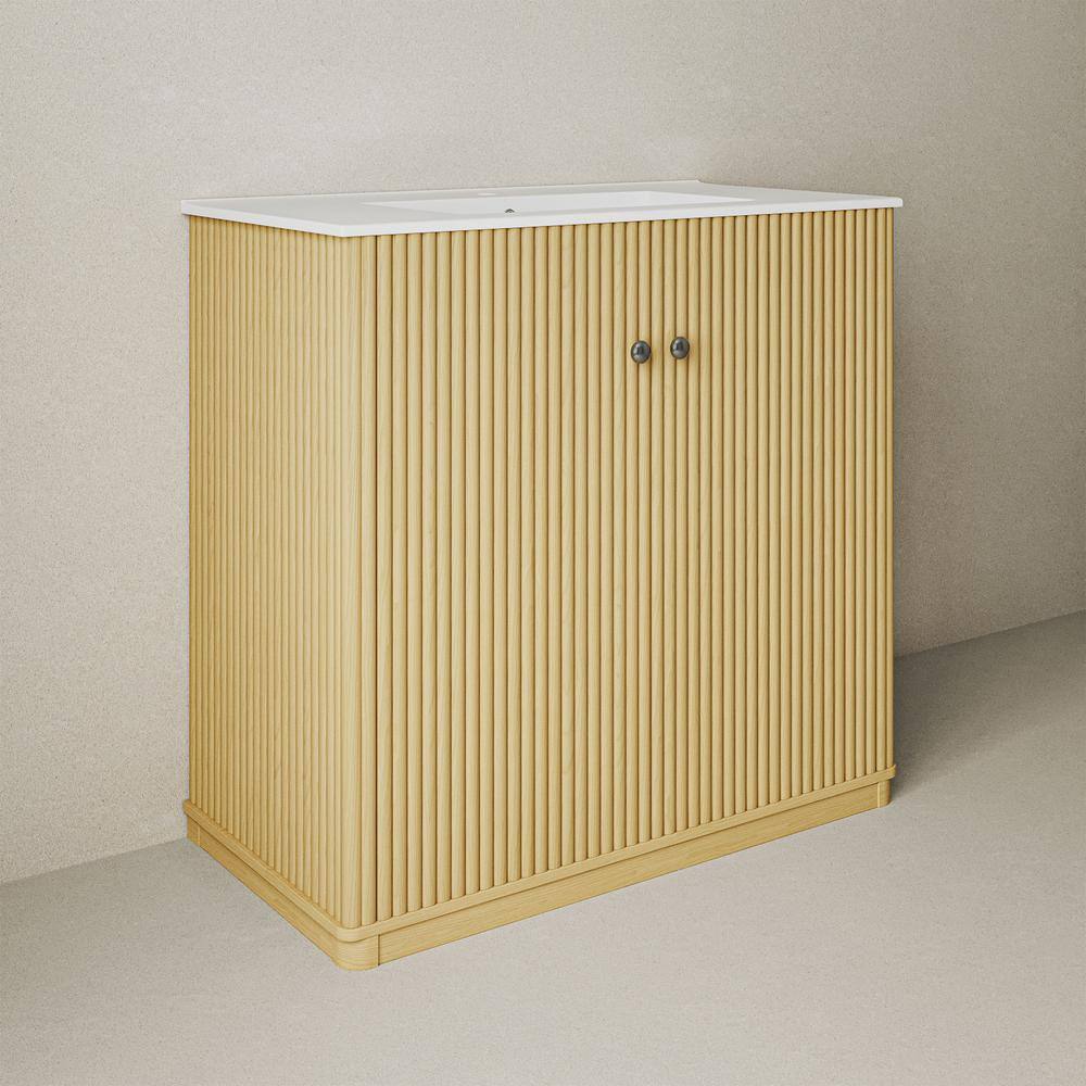 Lafayette Natural Oak 36" Freestanding Bathroom Vanity